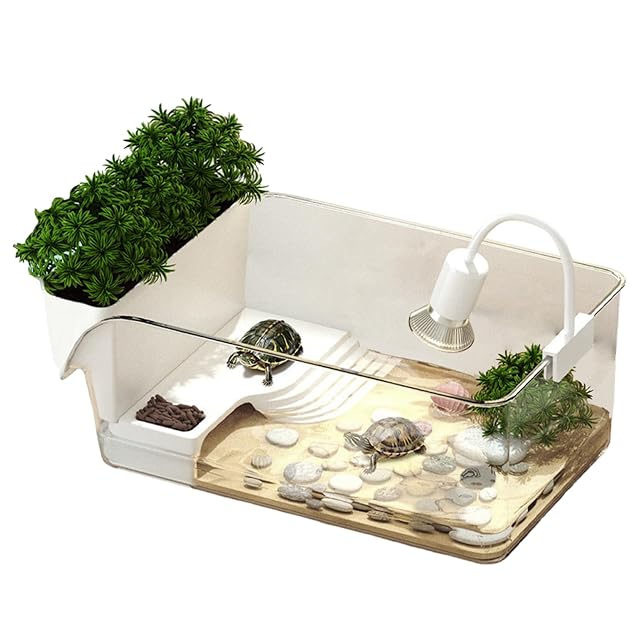 Foto 5 de 7 de Acuario, Kit Completo de hábitat para Tortugas con área multifunción y Filtro de Agua para Tortugas…