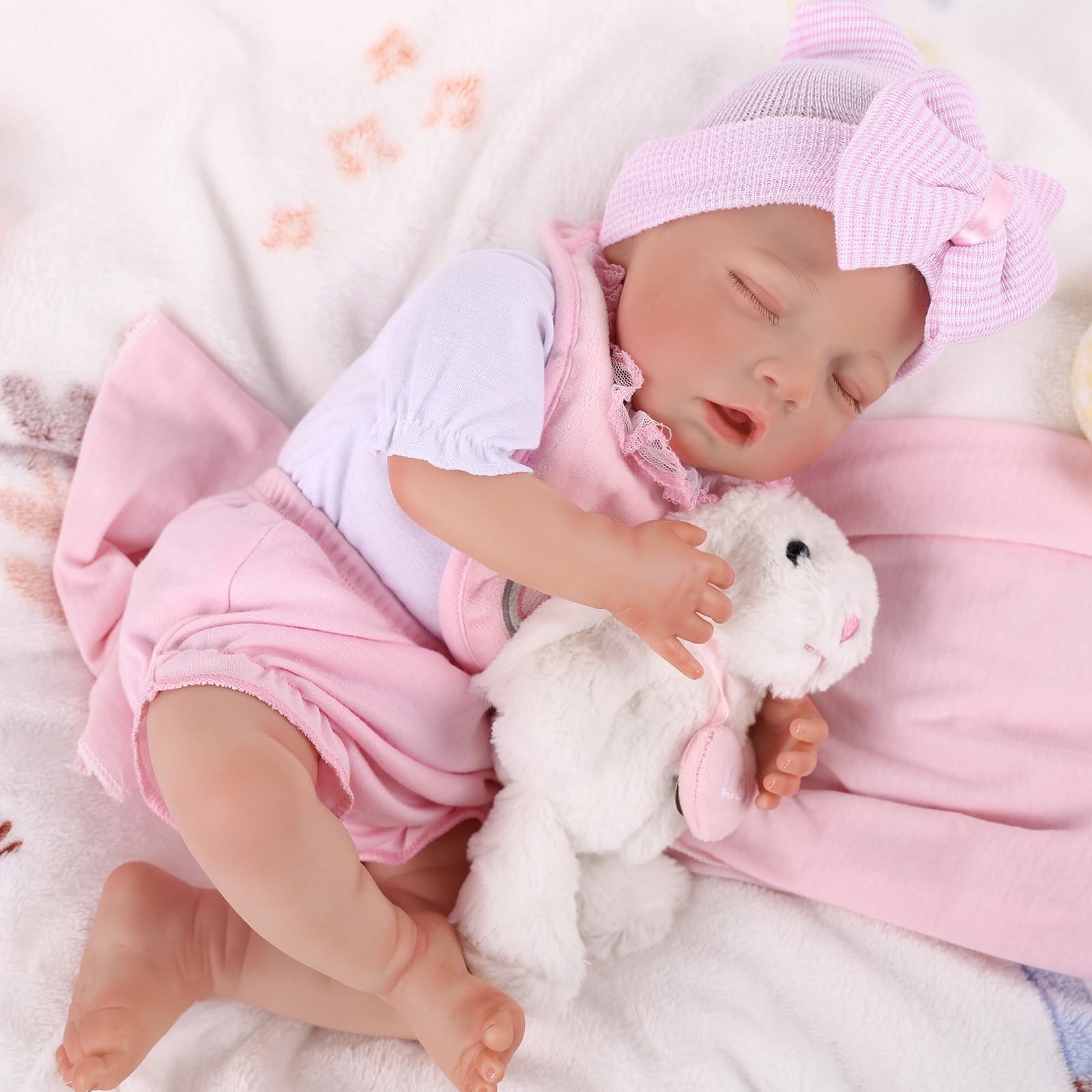 BABESIDE Lifelike Reborn Baby Dolls Boy – 17-Inch Soft Body Realistic - View #13