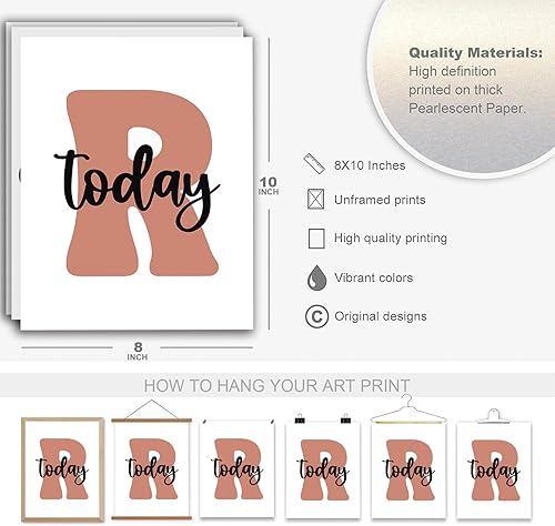 Miniatura 6 de 4 PCS Inspirational Wall Art Reading Corner Positive Reading Center Wall Decor, Unframed, Today A Reader Tomorrow A Leader Painting Artwork for