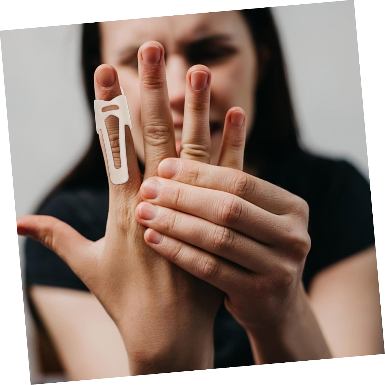 Ipetboom Finger Joint Splint Brace 5 Sets Adjustable Mallet Finger Corrector for Pain Relief Breathable for Arthritis Sports and Daily Use