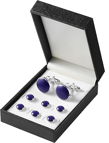 Vista 40 de Zealmer gemelos de acero inoxidable 316L para hombres, negocios, bodas, 1 par