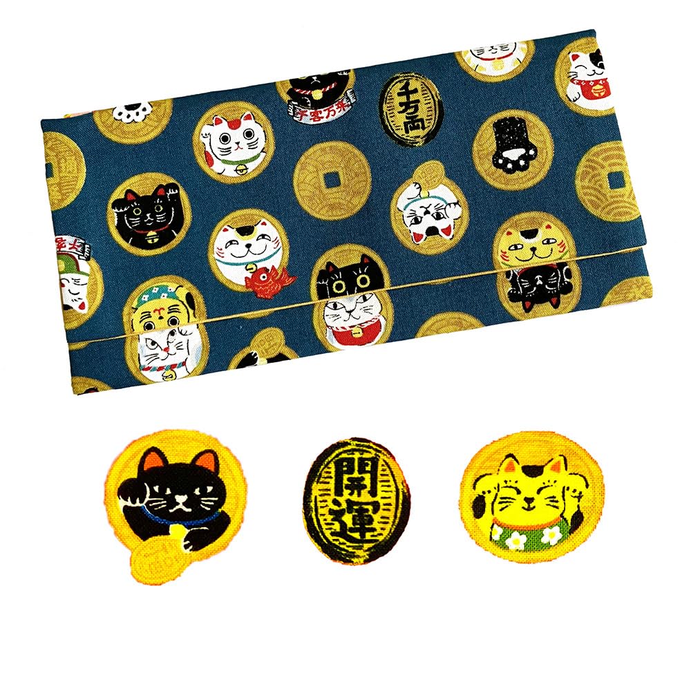 Amazon | 宝くじ入れ 招き猫 金運祈願 日本製 手づくり ふくさ 宝くじ