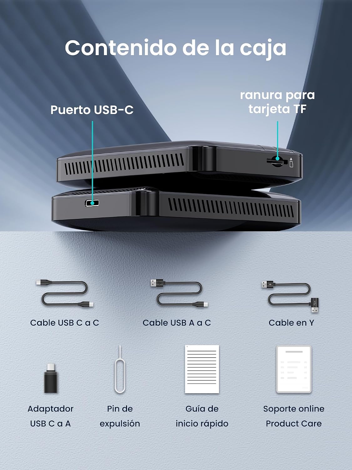 Adaptador CarPlay Inalámbrico Android Auto, AI Box CarPlay Video 3 en 1 para Cable OEM CP/AA, 4G+32G, Doble WiFi y Concentrador Bluetooth IoT, para Netflix/Youtube/TikTok, DriveChat AI Voice, CB4B 10