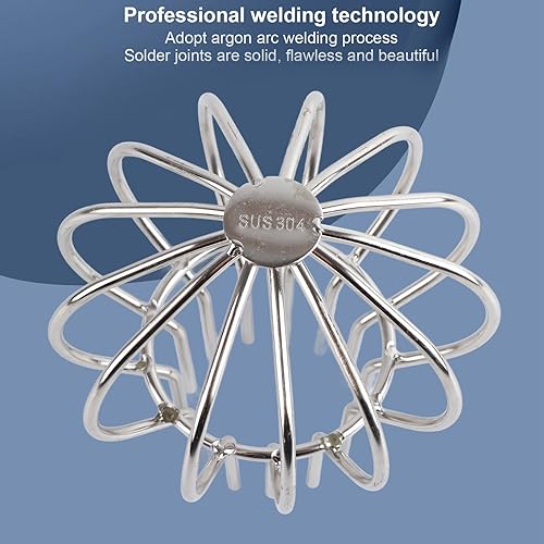 Miniatura 8 de Vomeko Cubierta de drenaje de acero inoxidable 304, tapa de línea antibloqueo para techo al aire libre, limpiador protector de canalón, cubierta de