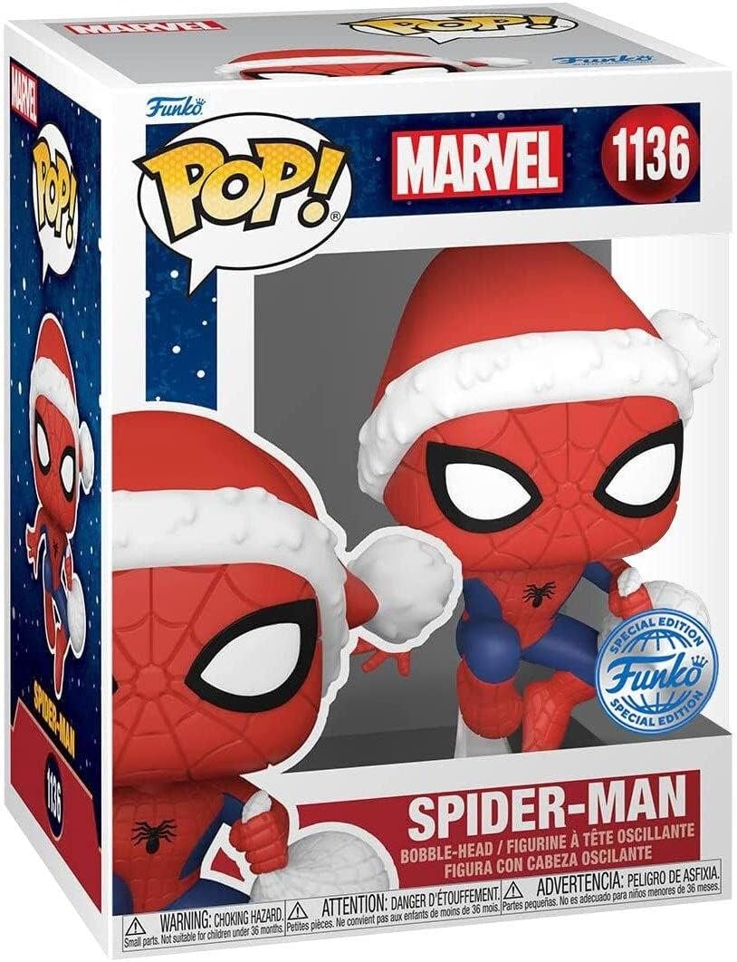 POP! Marvel - Spider-Man In Hat - Marvel Comics - Amazon Exclusive - Collectable Vinyl Figure - Gift Idea - Official Merchandise - Toys for Kids & Adults - Comic Books Fans