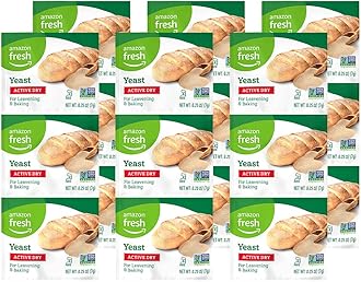 Amazon Fresh, Active Dry Yeast, 0.75 Oz, (Pack of 18)