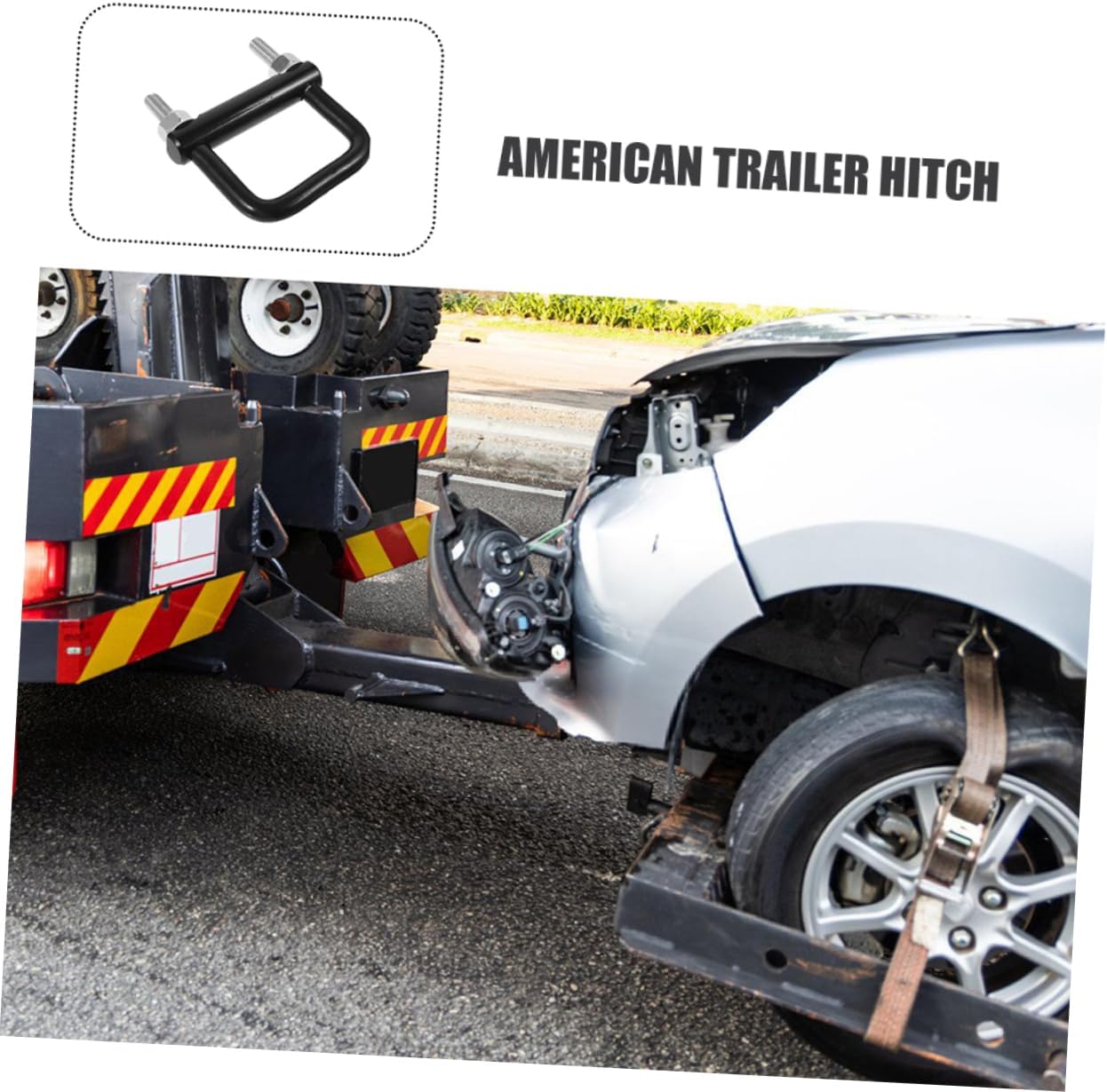 2pcs Heavy Duty Metal Trailer Hitch Clamp Rattle Stabilizer for American Trailers