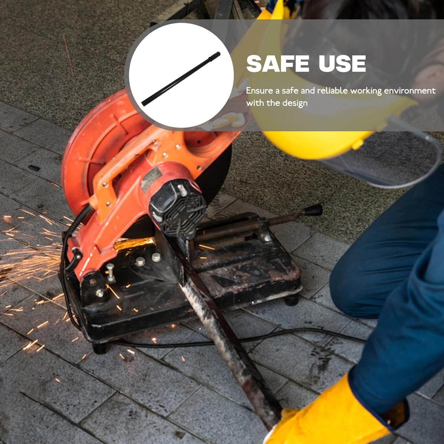 Cutting Machine Handle Replacement Lightweight Sturdy Handle Part for Power Tool Cutting Machines Suitable for Tool Repair and Maintenance