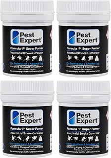 Pest Expert Cluster Fly Killer Smoke Bomb 4 x 11g - Formula 'P' Super Fumer Cluster Fly Bomb (HSE approved and tested – professional strength product)