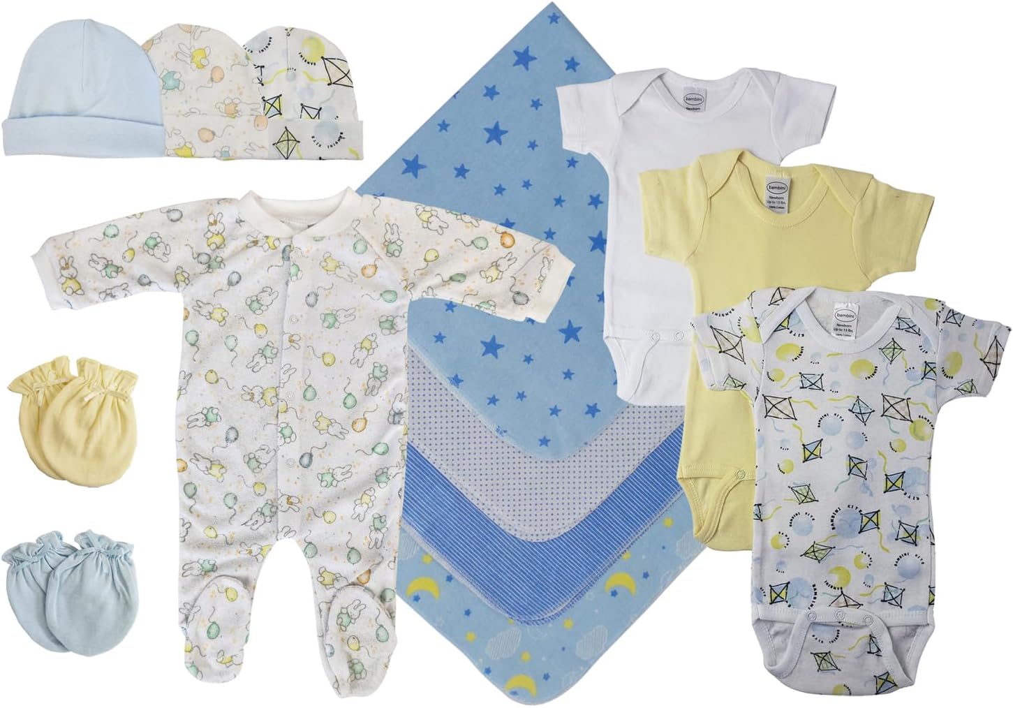 Bambini Baby Boy Layette Sets - Newborn Clothes Bodysuits, Sleepers & More M