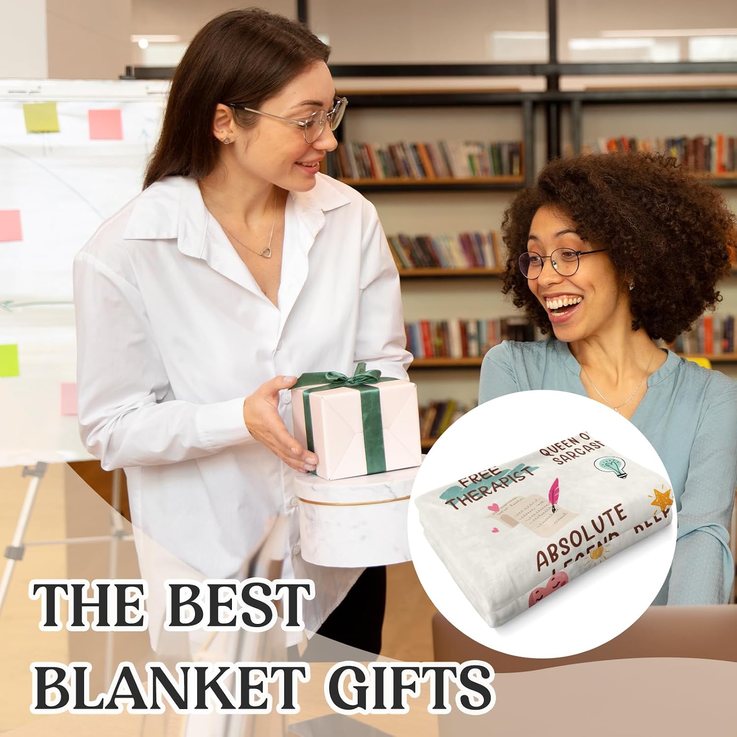 Work Besties Gifts for Women, Work Bestie Gifts, Coworker Gift for Woman, Birthday Gifts for Best Friends Coworkers, Retirement Present for Woman, Co-Worker Bestie Blanket 60"x50"