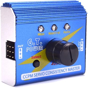 YoungRC Servo Tetser Multi 3CH Digital Servo Tester ECS Consistency Speed Controler Checker RC Aluminum Shell Servo Tester for RC Helicopter Car Boat