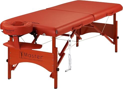 Master Massage Fairlane Therma-Top 28-Inch Portable Heated Massage Table Package, Cinnamon Color, Adjustable Heating System- Tattoo Bed- Lash Table