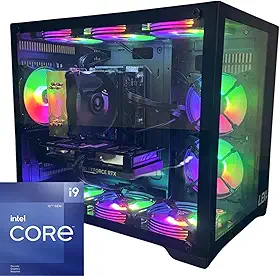 Pc Gamer Aquario Intel Core I9-12900f, Placa mãe H610, 32Gb DDR4, SSD Nvme 1Tb, Fonte 650w 80Plus, Gabinete Aquario com 9 Fans ARGB com controladora - ESCOLHA A PLACA DE VIDEO (RTX 4060 TI 8GB)