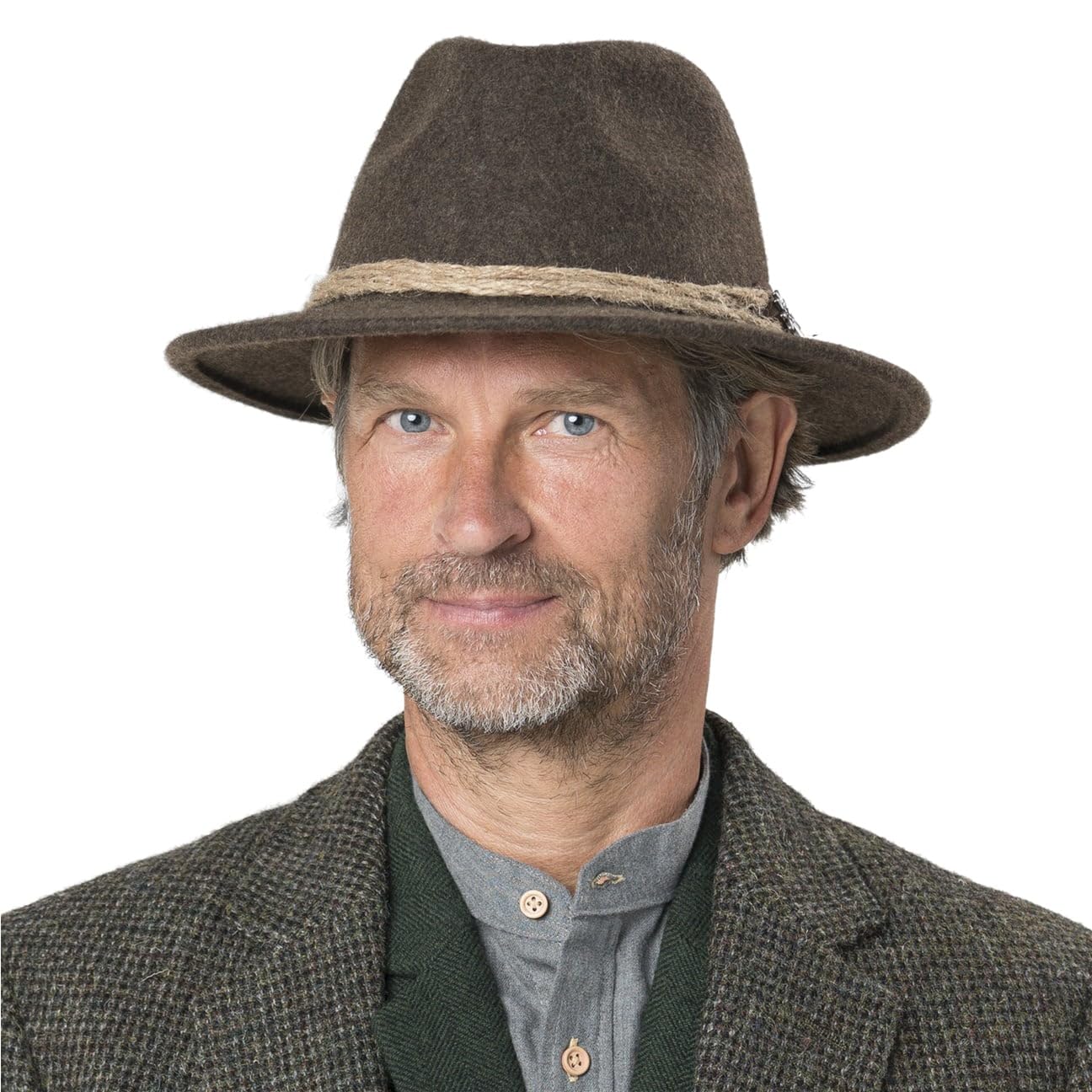 CAPPELLISHOP Edelweiss Cappello Tirolese Traveller con Cordino Decorativo Uomo Tutto l Anno