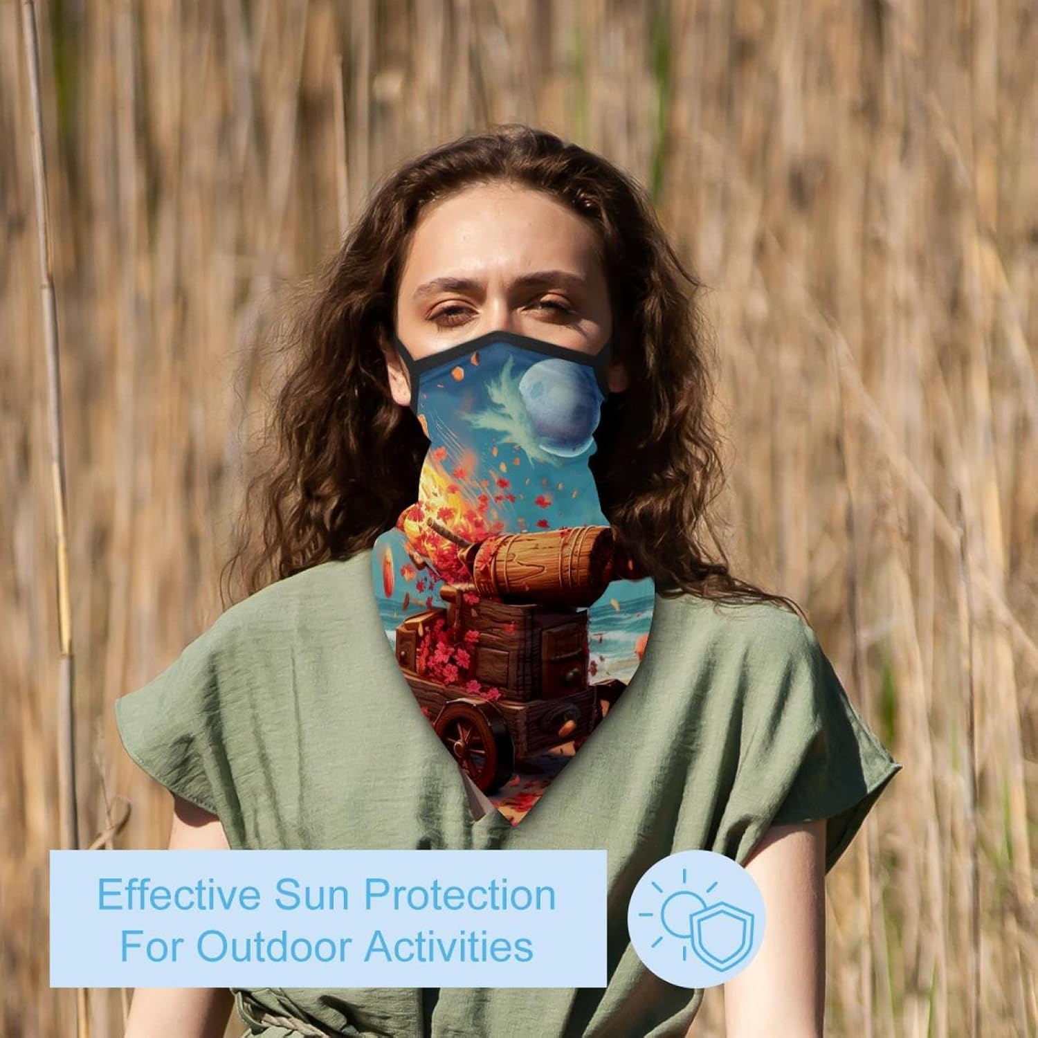 4 Pieces Starry Dinosaur UV Protector Scarf, Summer Cooling Neck Gaiter for Men/Women