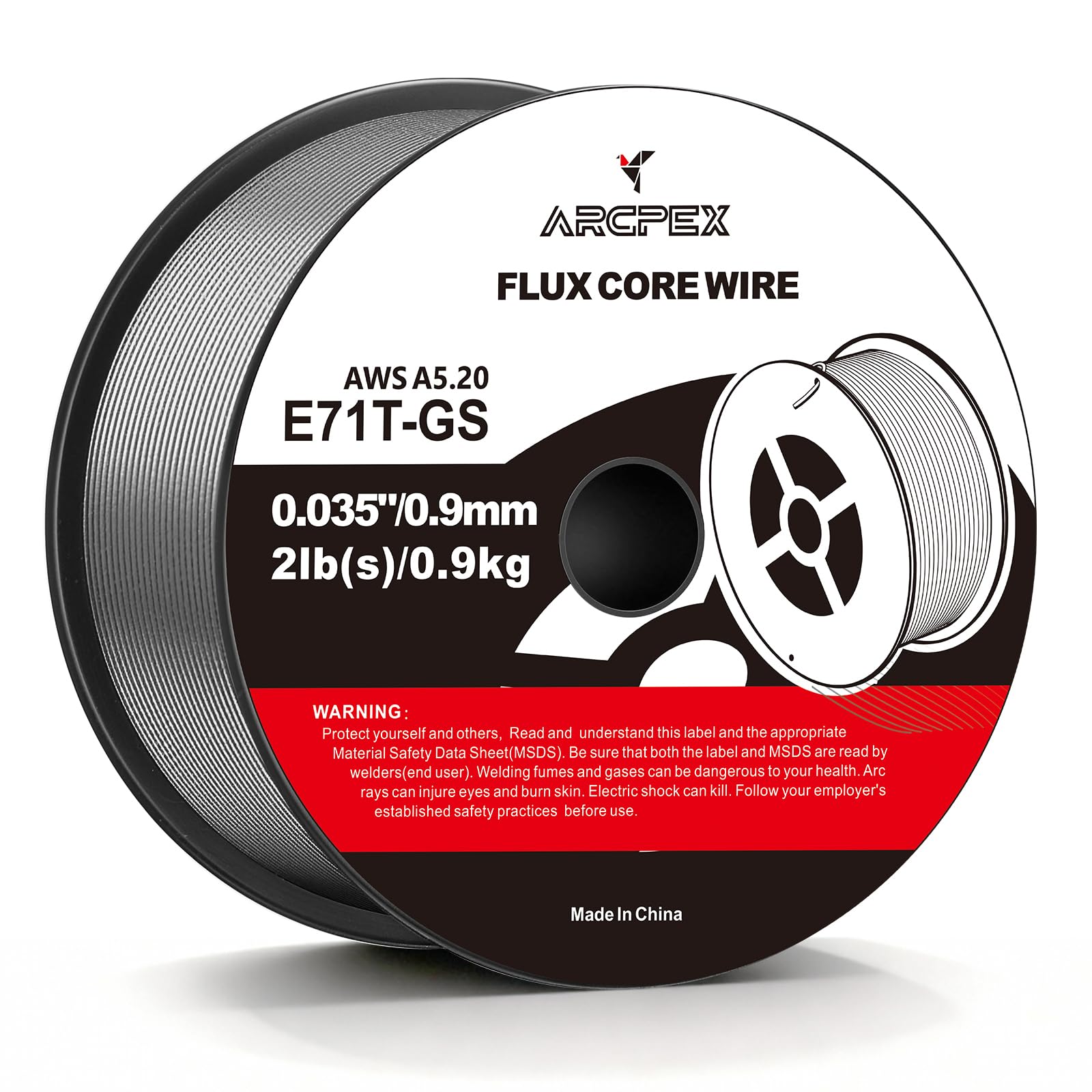 Flux Core Welding Wire, E71T-GS Welding Wire .035 2-Pound Spool