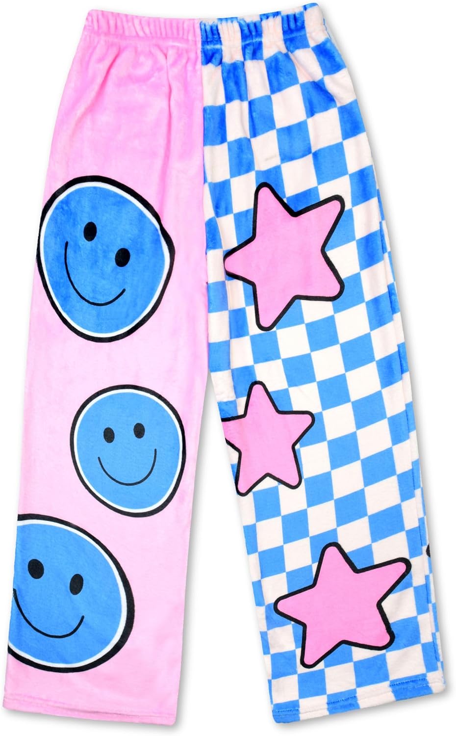 iscream Big Girls Silky Soft Plush Pretty Print Fleece Pants - Boho Bliss Collection