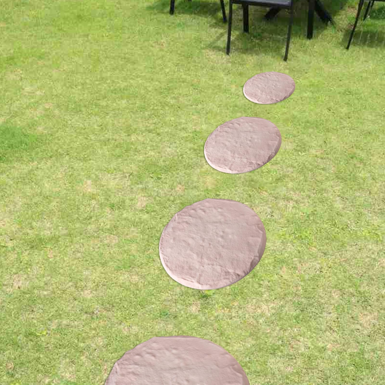 Pietre di lancio all'aperto - pavimentazioni per sentieri da giardino | lastre decorative a camminata | Design roccioso di grande imitazione, ornamenti in pietra resistente alle intemperie per paes