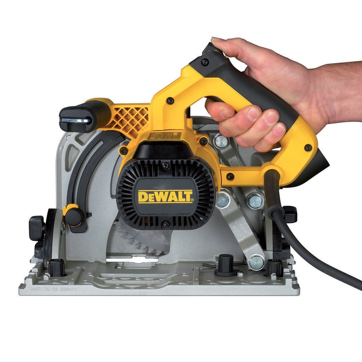 DEWALT sega ad affondamento 165mm prof. mm. 86 1300W + GUIDA 1,5mt, DWS520KTR-QS