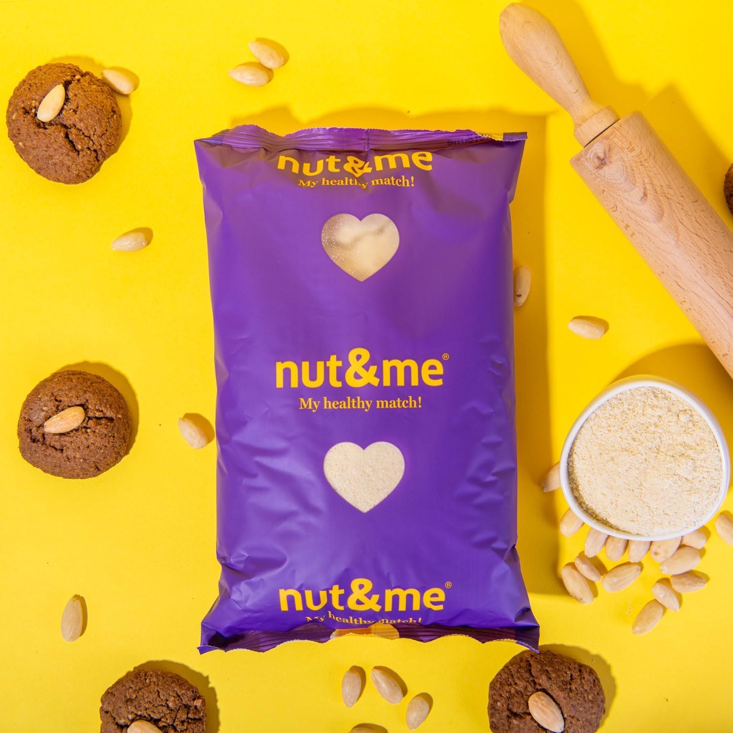 Mandelmehl 5 kg nut&me | Gemahlene Blanchierte Mandeln | Geeignet für ketogene Diäten | Glutenfrei | Vegan | Hoher Proteingehalt | Extrafein | Ideal zum Backen |