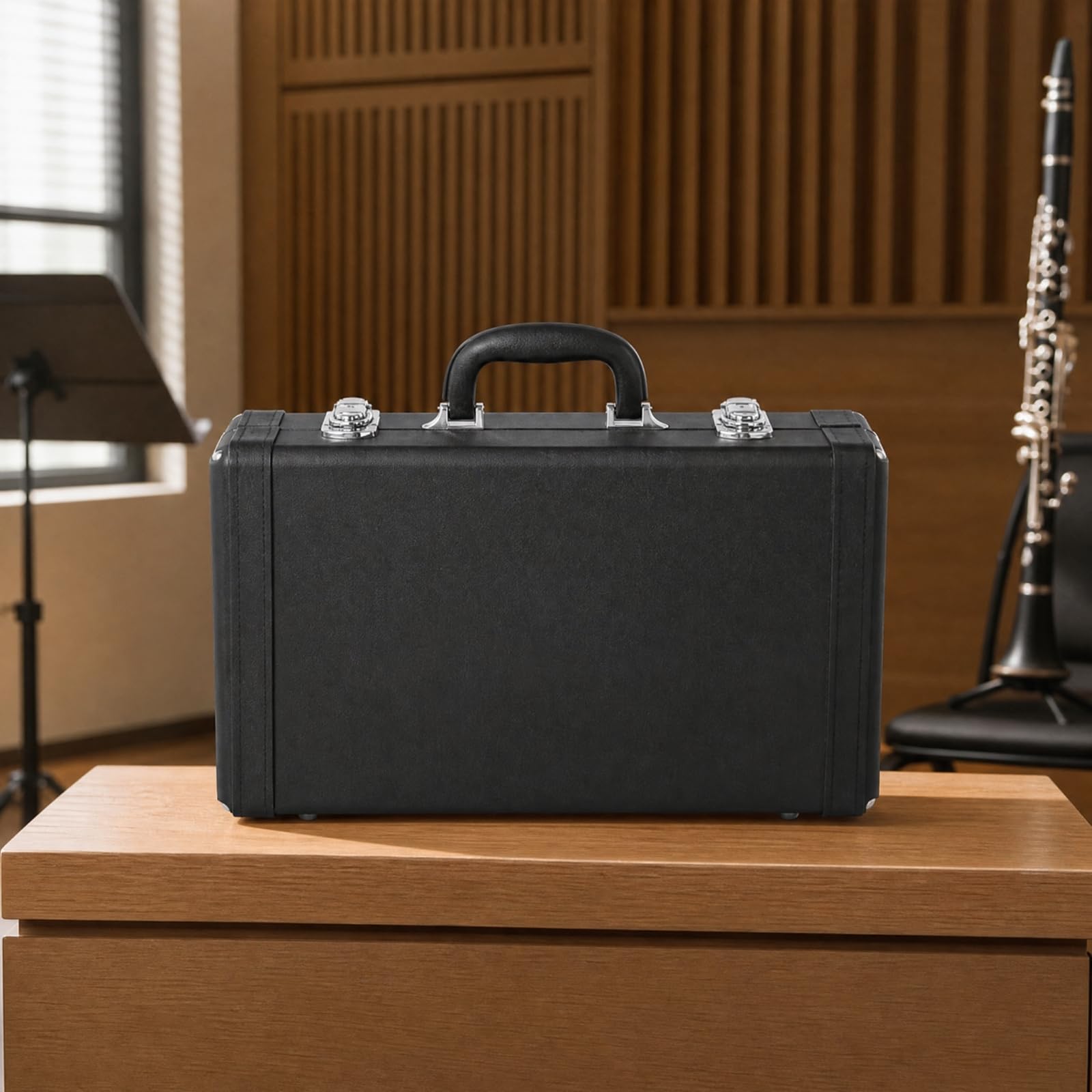 Colcolo Astuccio Rigido con Maniglia per Clarinetto Robusta Antigraffio, 40x10.9x23cm