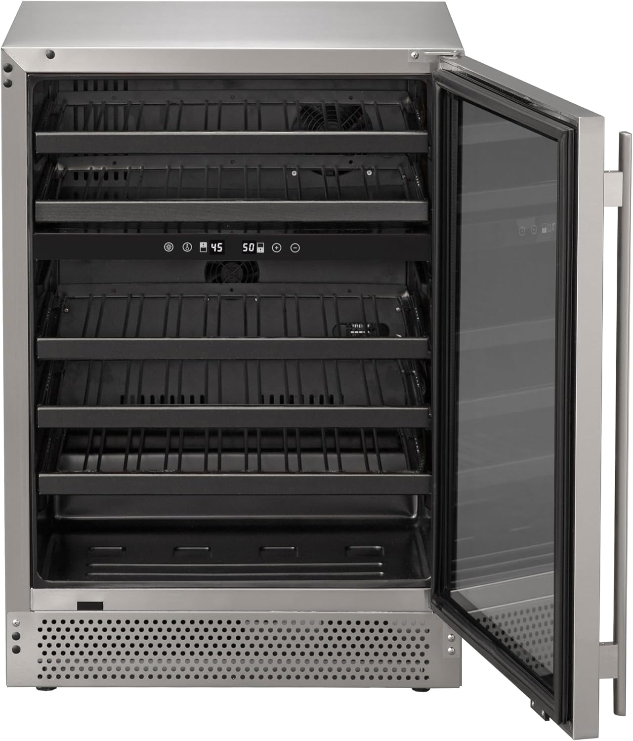 Marvel Northland Collection 24” Dual Zone Undercounter Wine Refrigerator, 5 Full-Extension Wine Racks, Stores up to 45 Bottles of Wine, Indoor/Outdoor Rated