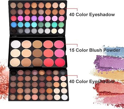 All in One Makeup Kit, Makeup Kit for Women Full Kit, Make Up Gift Set for Women, Makeup Essential Bundle Includes Foundation Eyeshadow Palette Concealer Lipstick Eyeliner Mascara Cosmetic Brush Set