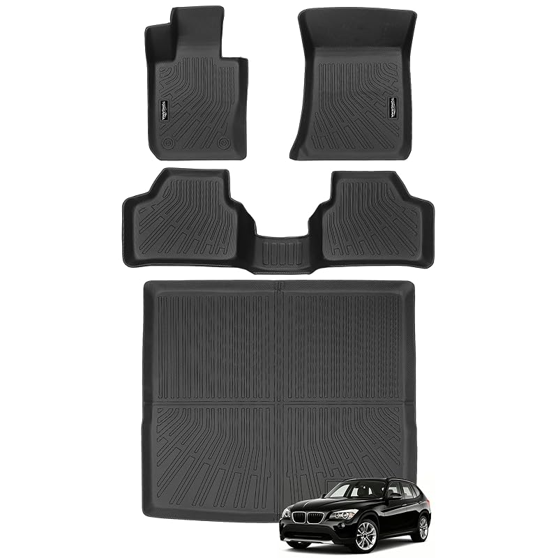 Tapete Automotivo de TPE para Assoalho e Porta-Malas BMW X1 2009 a 2015 Tongama