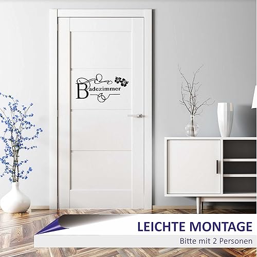 Miniatura 8 de INDIGOS UG - Adhesivo decorativo para pared (47.2 x 17.7in), color azul