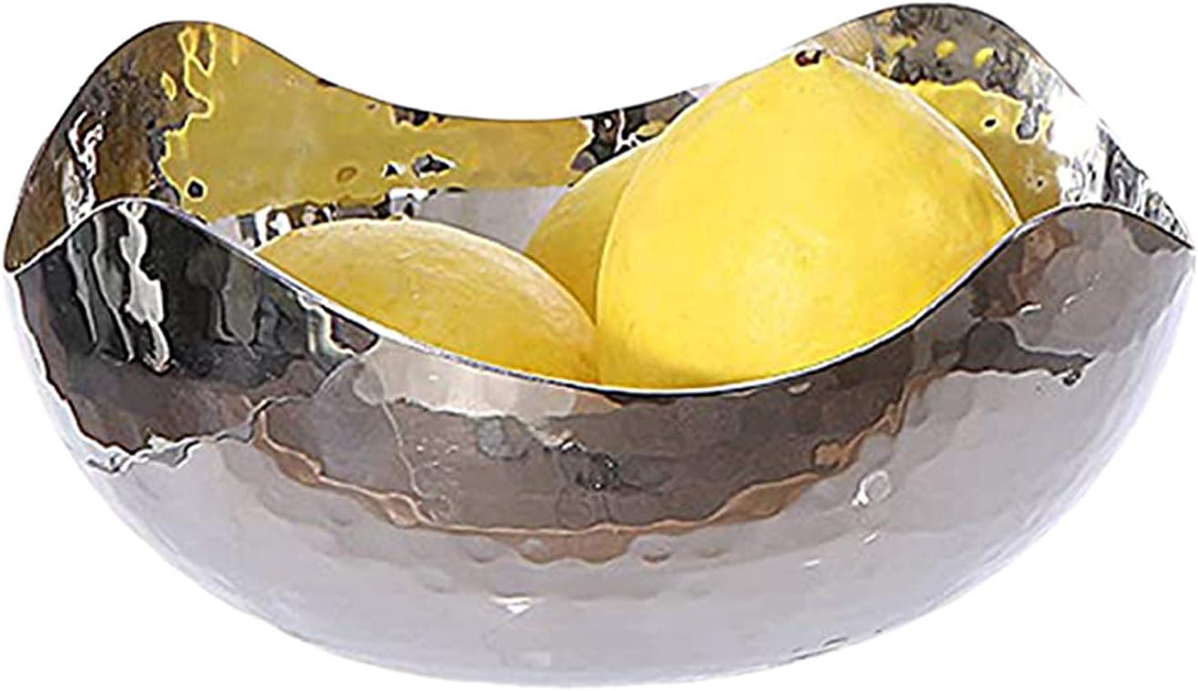 James Scott Stainless Steel Hammered Bowl