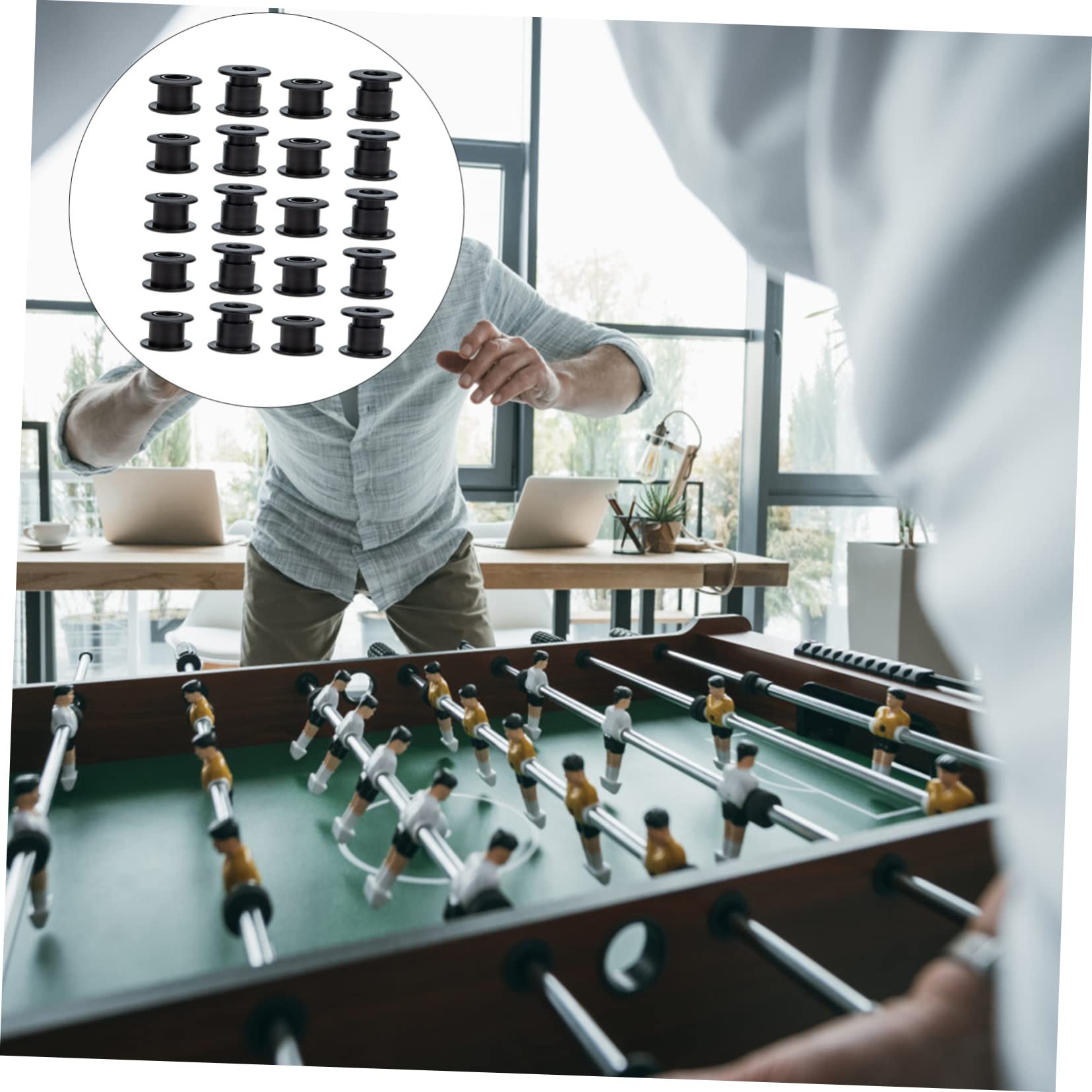 Toddmomy 10 Paires Roulements Plastique pour Table de Football
