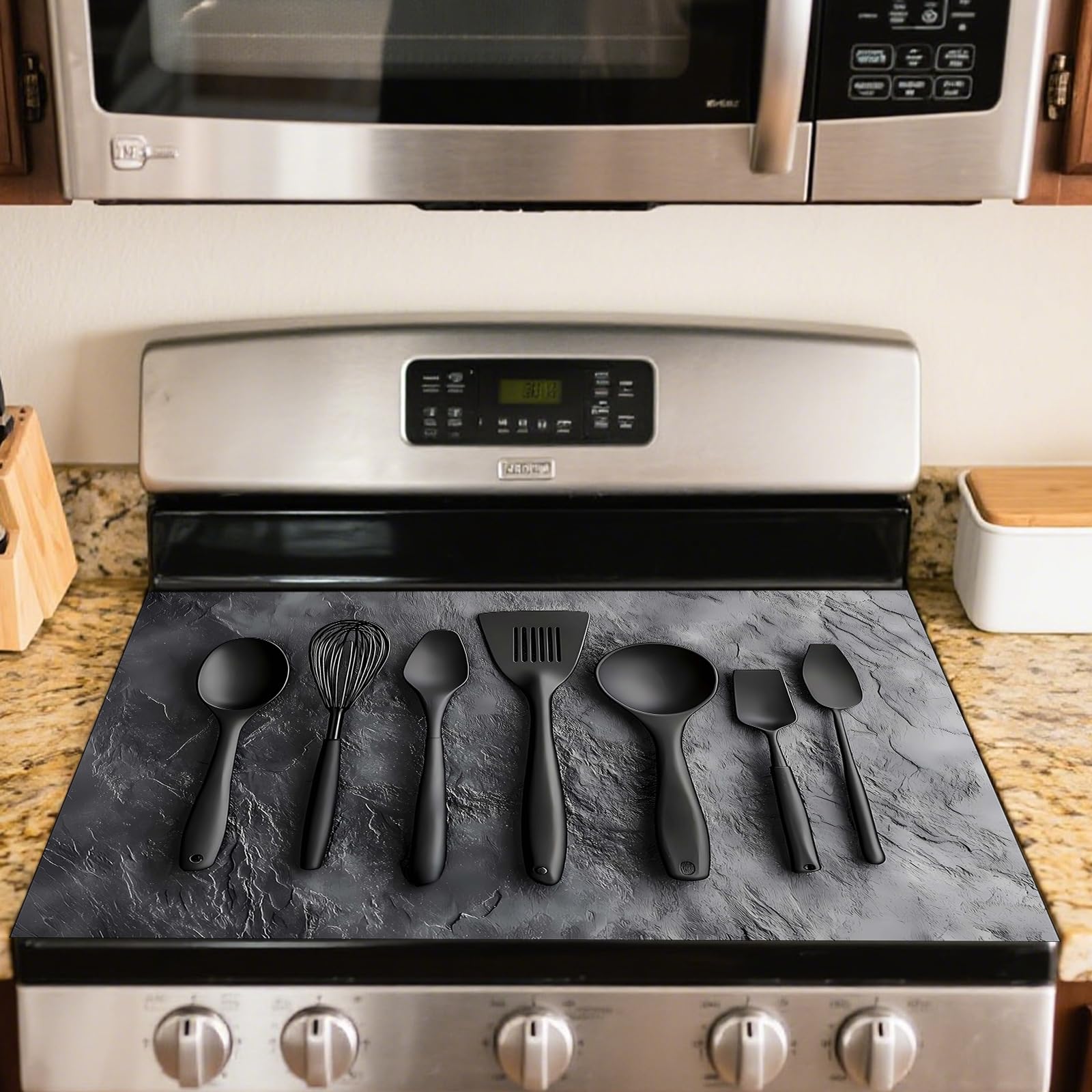 Nuxovilar Stove Top Cover Cooktop Mat 28.3x20.4in Polyester Diatom