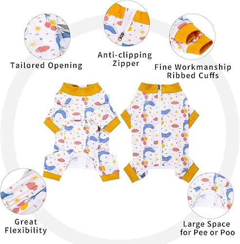 Miniatura 4 de Traje de recuperación de cirugía para perros, mameluco para cirugía hembra, perros machos, pijamas de manga larga, mameluco para perros pequeños,