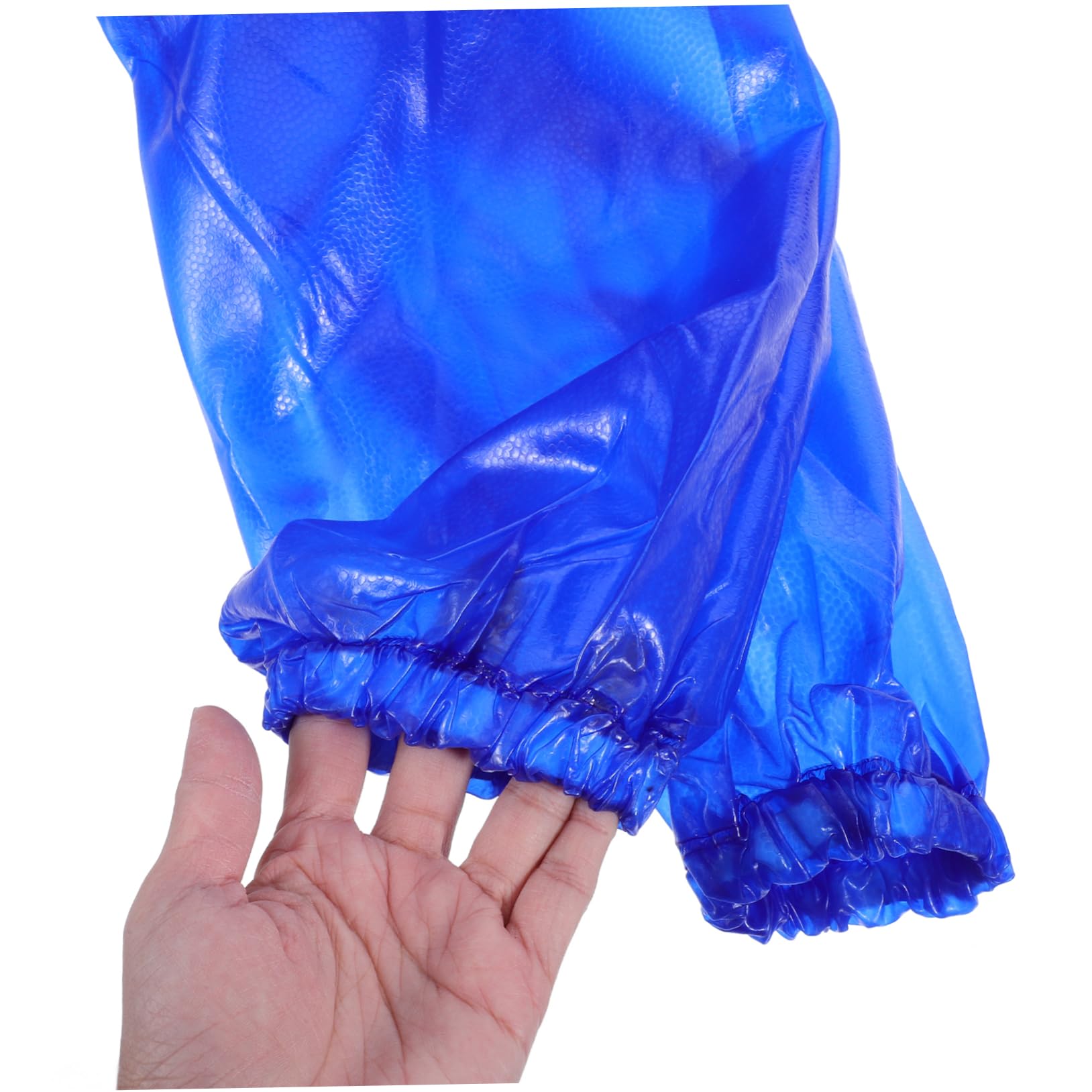 NUOBESTY Langarmbluse Laborkittel wasserdichte Schürzen für Damen Geschirrspülschürze wasserdicht Bulk-Schürzen Schürzen Masse Laborjacke Küchenschürzenärmel PVC Blue
