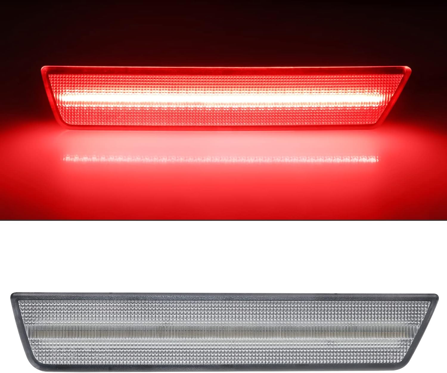 LED Side Marker Light Replacement for Challenger 2008-2014, 4 PCS Clear Lens Front Rear Side Fender Parking Position Lamp Assembly