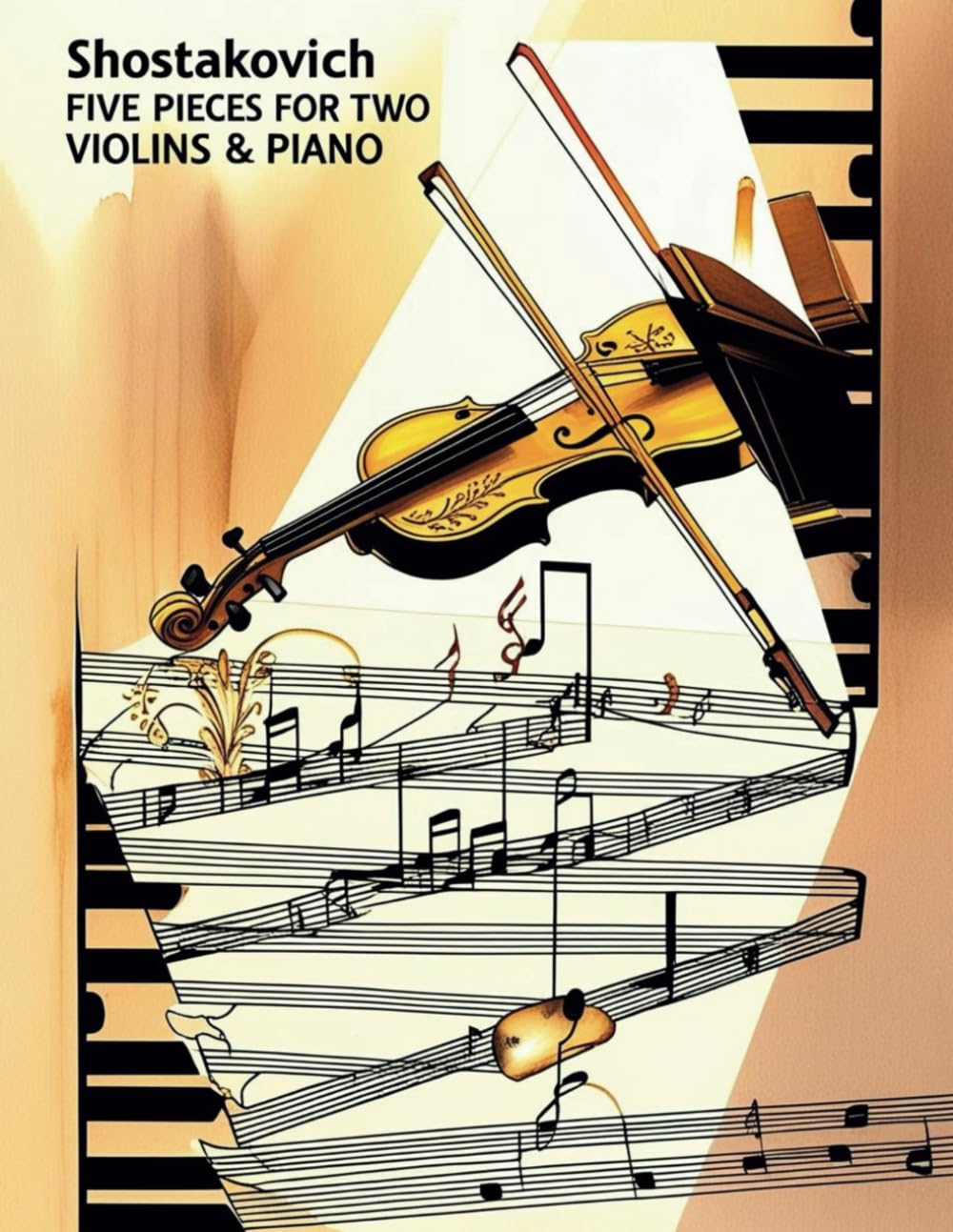 Shostakovich – Five Pieces for Two Violins & Piano: Sheet Music Collection