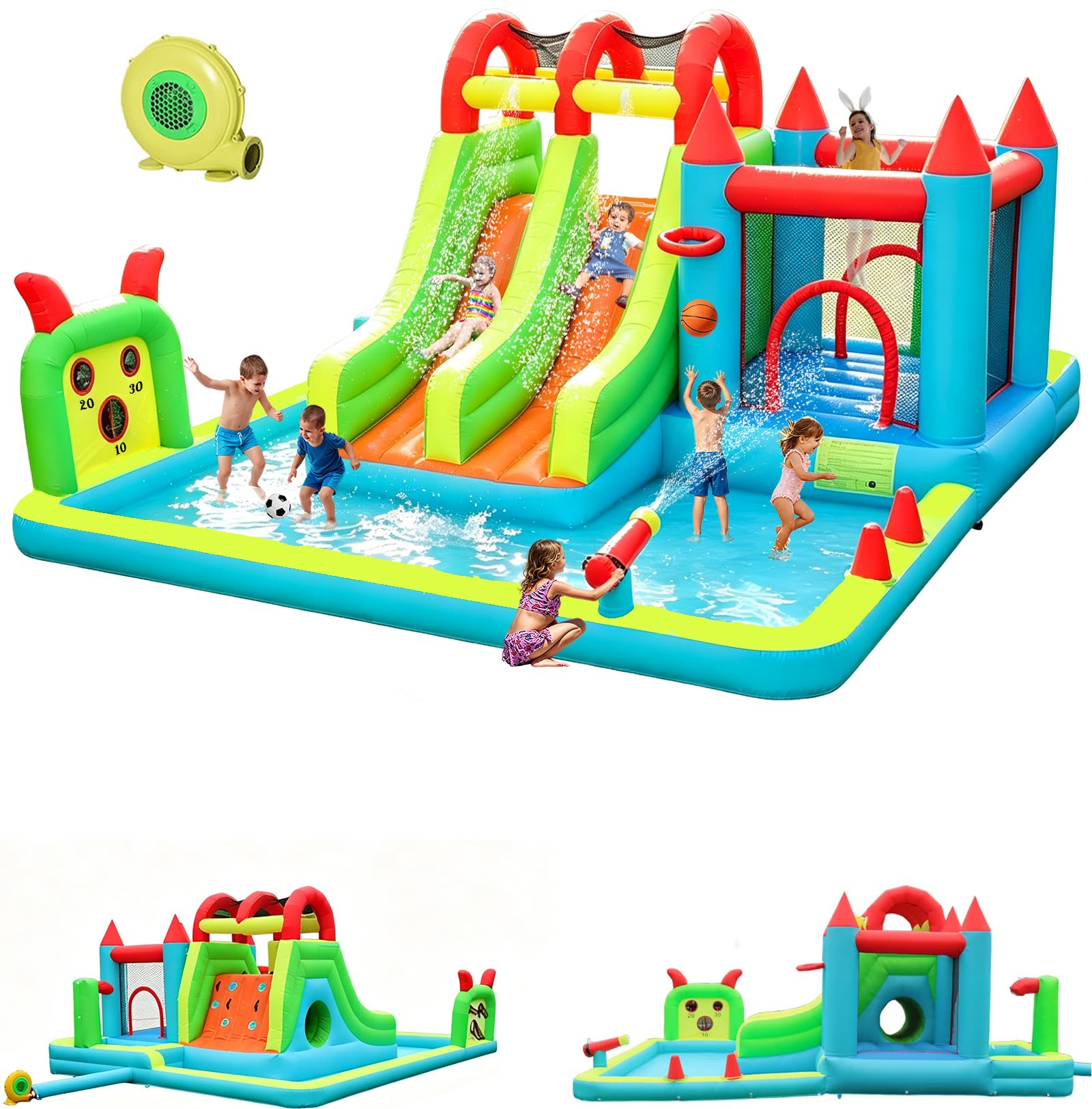 Photo 1 of JOOLOOG Inflatable Water Slide Park 18x15FT