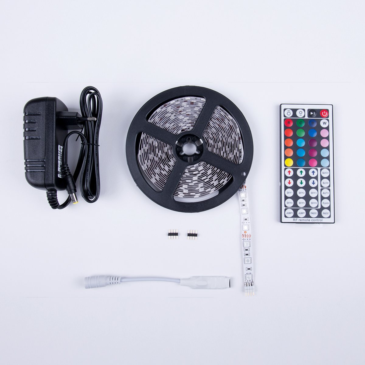 Bildershop-24 Objektrahmen Trikotrahmen aus Massivholz beleuchtet für Objekte bis 15mm VARIO36 3D inkl. Bügel, LED-Leiste und Passepartout 60x80cm Silber matt (lackiert)