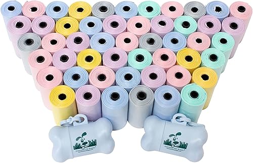 Downtown Pet Supply 1000 bolsas de basura perfumadas de lavanda para perros con dispensador de bolsas de excremento de perro, a prueba de fugas, disponible en Yaxa Peru