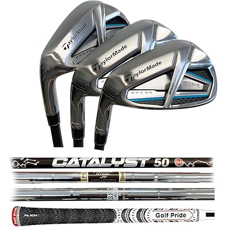 TaylorMade Sim Max Os LH PW, AW & SW Wedge Combo
