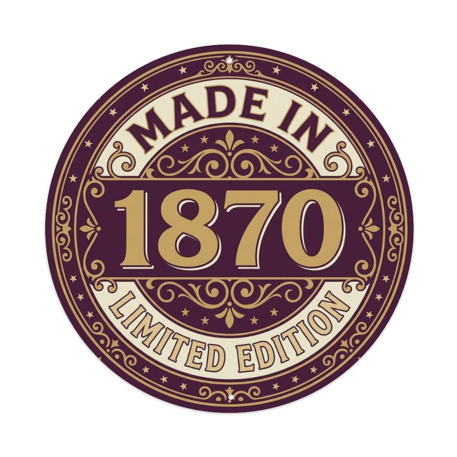Okahys 8X8inch(20X20cm) Made In 1870 Limited Edition Metal Tin Sign