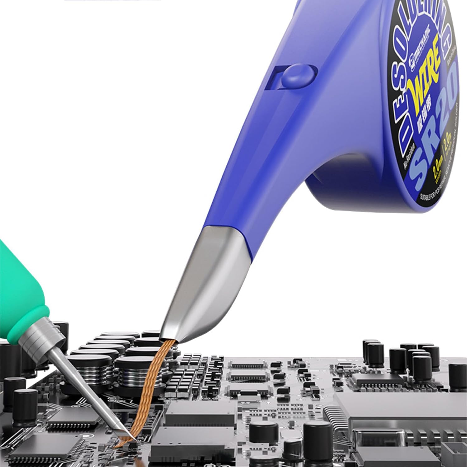 Multifunctional Tin Suction Line Remove Desoldering Kits for Easy Removal in Tight Spaces Easy Solder Extraction