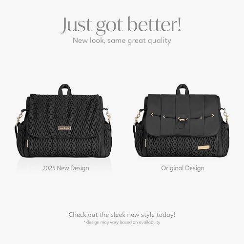 Miniatura 20 de Hannah & Sophia Belle - Mochila y bolsa de pañales convertible para bebé en poliéster rosa con estilo clásico Rosado