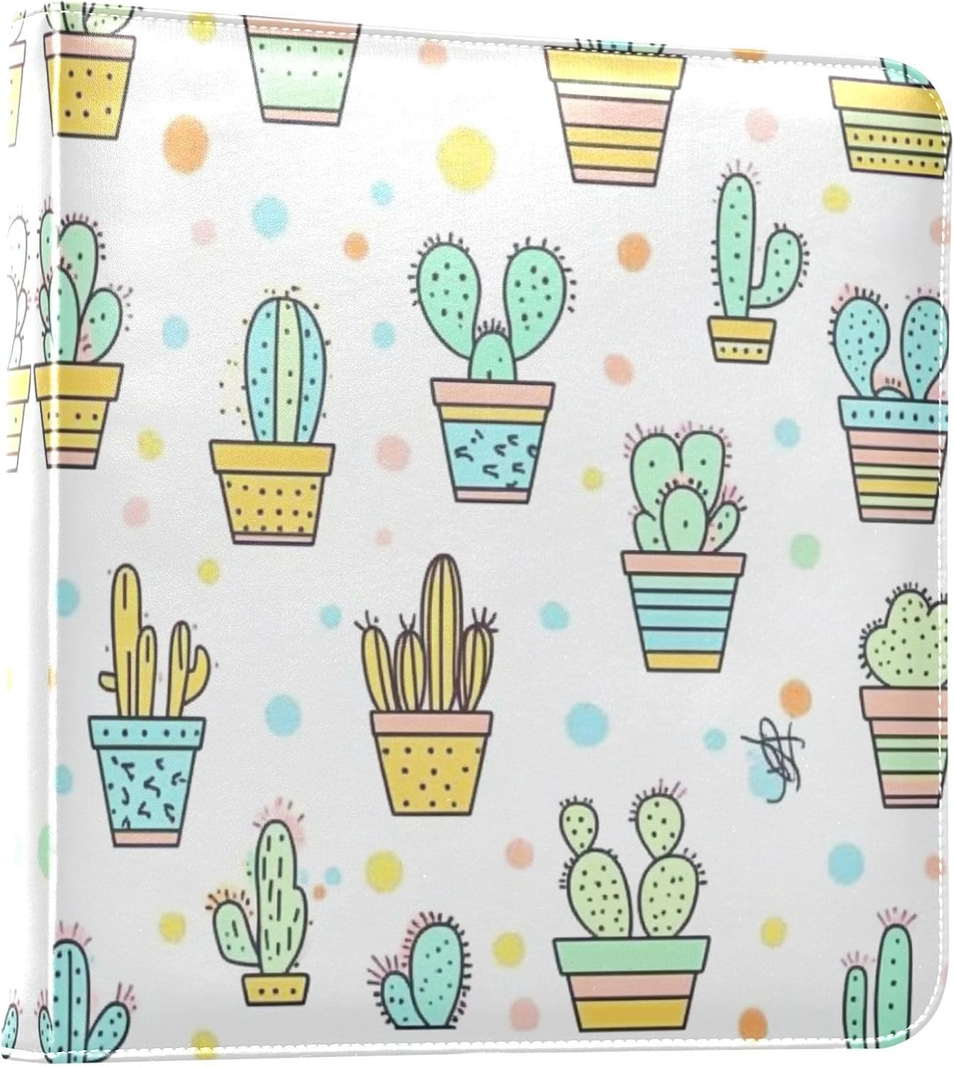 Large Photo Album, Green Cactus (6) Personalized Leather Cover Photo Book for 4x6 5x7 6x8 Pictures, Photo Albums for Family, Baby, Wedding