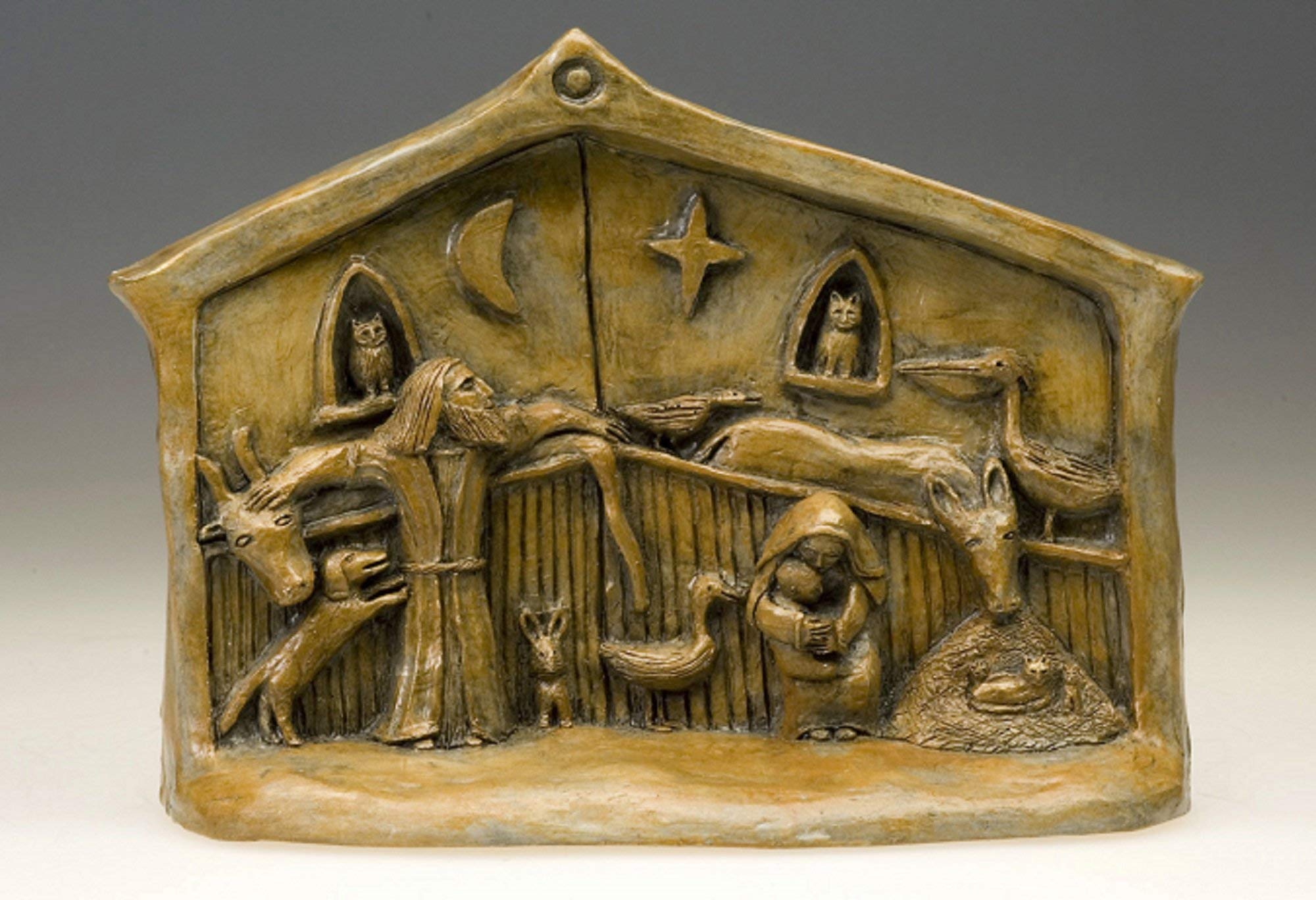 Handmade Nativity with Menagerie (Small Size)