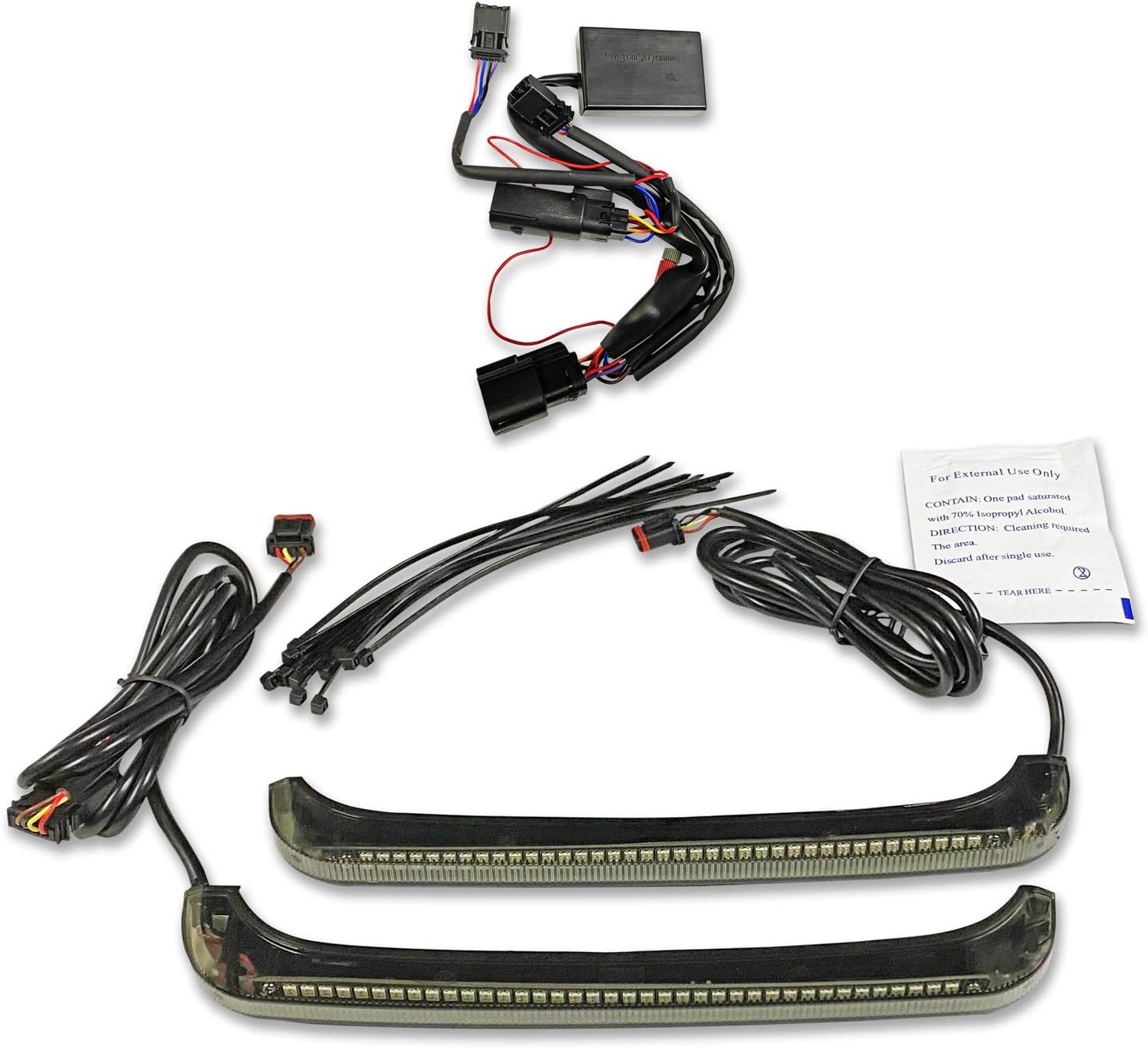 Custom Dynamics Dual Color Low Profile Bagz Saddlebag Lights for '14-'22 HD Touring Models - with Turn Signal Decoder Module