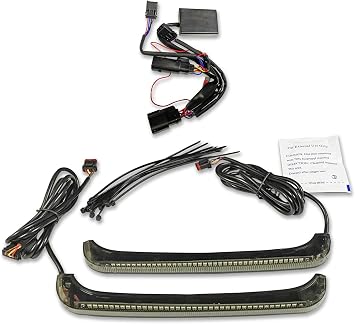 Custom Dynamics Dual Color Low Profile Bagz Saddlebag Lights for 14-22 HD Touring Models - with Turn Signal Decoder Module