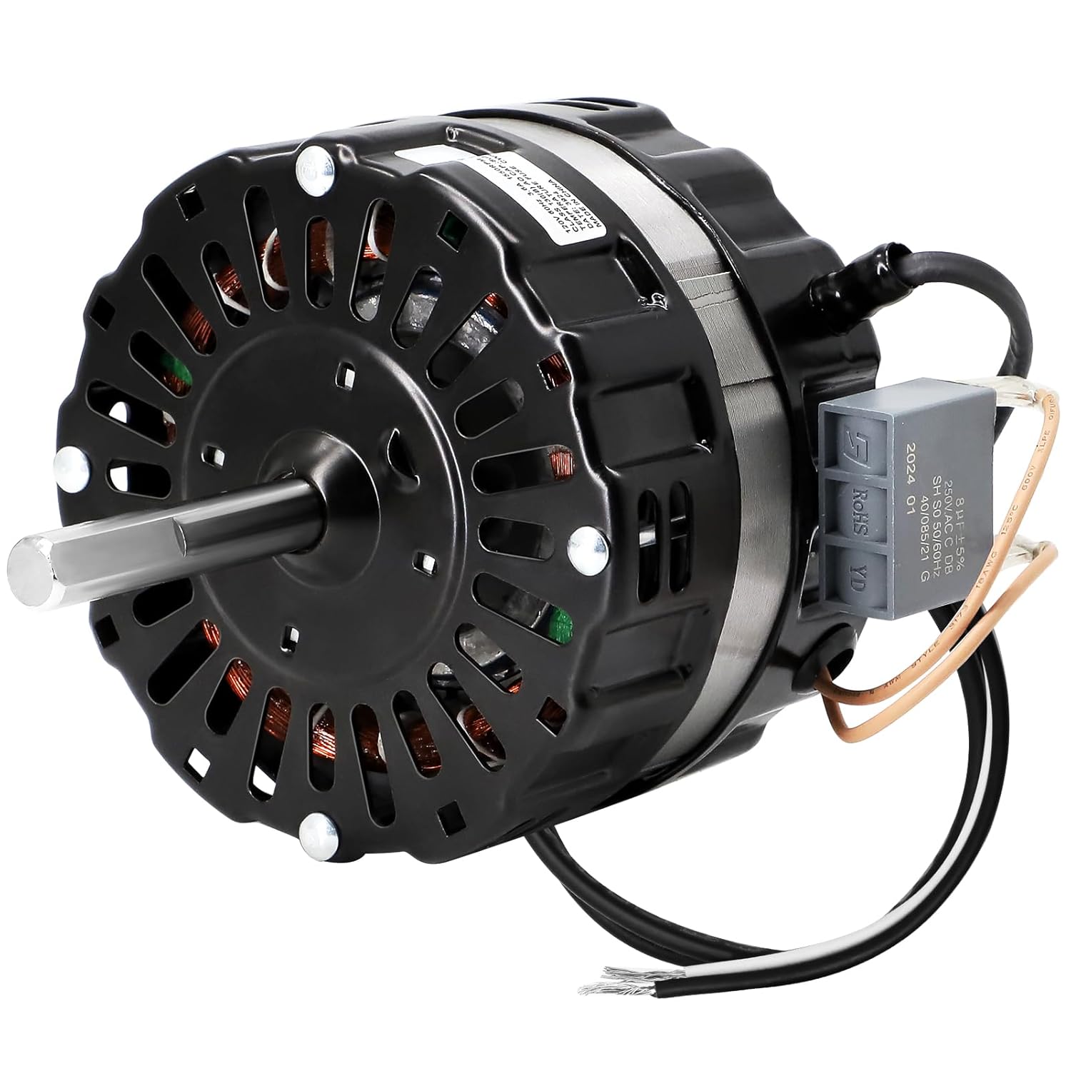 Hiorucet Attic Fan Motor Ventilator PVM105 Replacement Motor Compatible with for EGV5, ERV4, ERV5, PR-1, PR-2, PG1, and PG2 Series for Broan Nutone Attic Fans