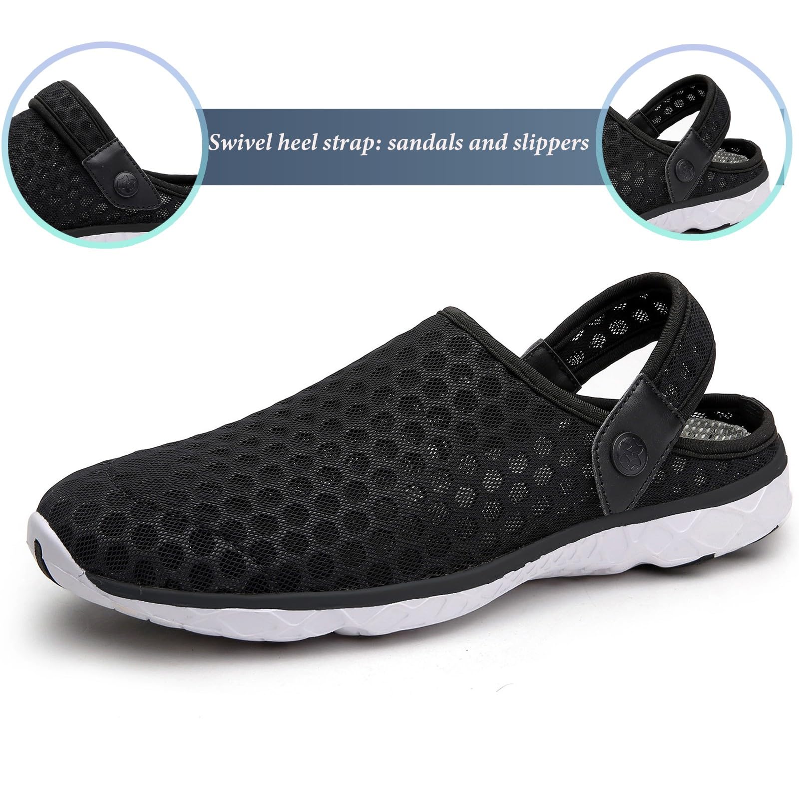 Zoccoli Spiaggia Uomo Donna Pantofole Sandali Estate Traspirante Scarpe da Giardino Mare Doccia Slip-on Sabot Casa Ciabatte 36-48